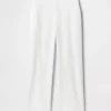 Pantaloni alla caviglia dritti e comodi in misto lino