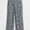 Pantaloni alla caviglia dritti e comodi in misto lino