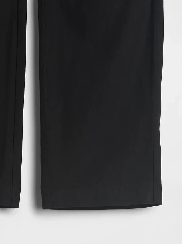 Pantaloni alla caviglia dritti e comodi in misto lino