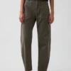 Pantaloni alla caviglia utility a vita media