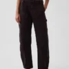 Pantaloni alla caviglia utility a vita media
