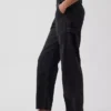 Pantaloni alla caviglia utility a vita media