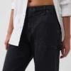 Pantaloni alla caviglia utility a vita media