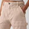 Pantaloni alla caviglia utility a vita media
