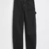 Pantaloni alla caviglia utility a vita media
