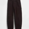 Pantaloni alla caviglia utility a vita media