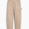 Pantaloni alla caviglia utility a vita media