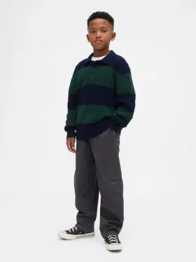 Pantaloni cargo larghi e affusolati per bambini