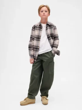 Pantaloni cargo larghi e affusolati per bambini