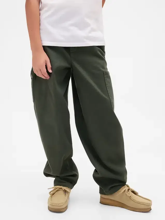 Pantaloni cargo larghi e affusolati per bambini