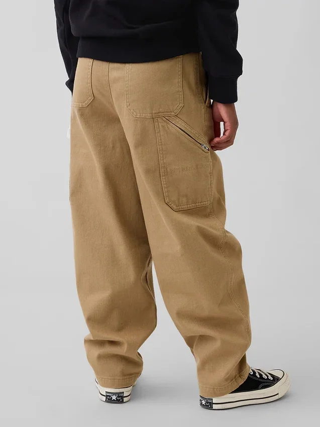 Pantaloni cargo larghi e affusolati per bambini