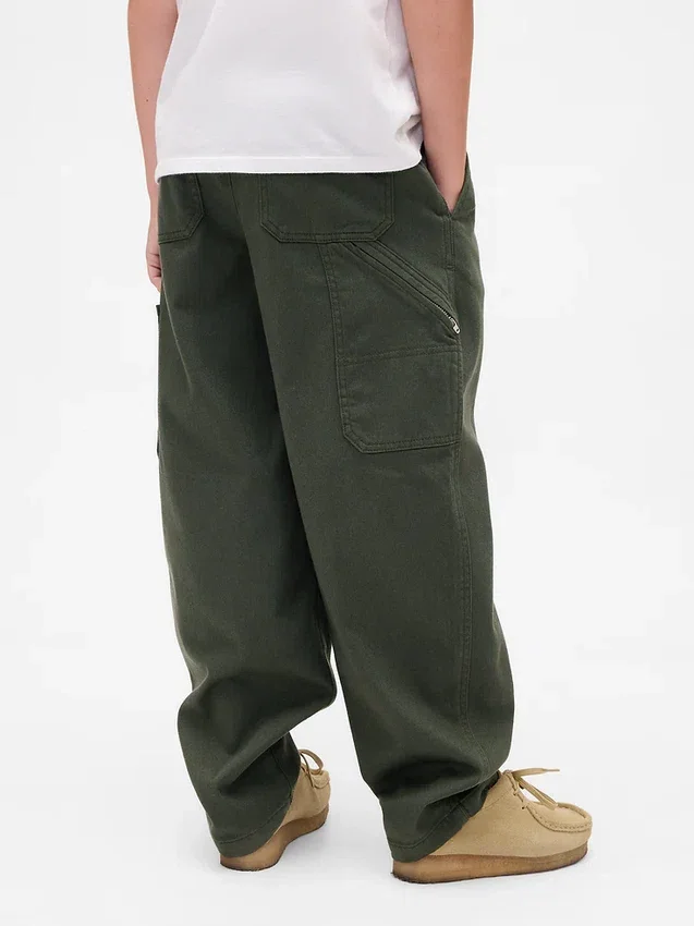 Pantaloni cargo larghi e affusolati per bambini