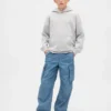 Pantaloni cargo larghi in denim per bambini