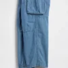 Pantaloni cargo larghi in denim per bambini