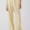 Pantaloni comodi a gamba larga in misto lino