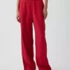 Pantaloni comodi a gamba larga in misto lino