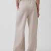 Pantaloni comodi a gamba larga in misto lino