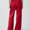 Pantaloni comodi a gamba larga in misto lino