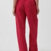 Pantaloni comodi a gamba larga in misto lino
