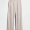 Pantaloni comodi a gamba larga in misto lino