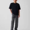 Pantaloni comodi e rilassati in misto lino e cotone per bambini