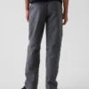 Pantaloni comodi e rilassati in misto lino e cotone per bambini