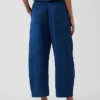 Pantaloni comodi in denim di garza di cotone