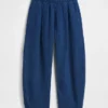 Pantaloni comodi in denim di garza di cotone