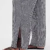 Pantaloni comodi in garza di cotone con orlo a spacco
