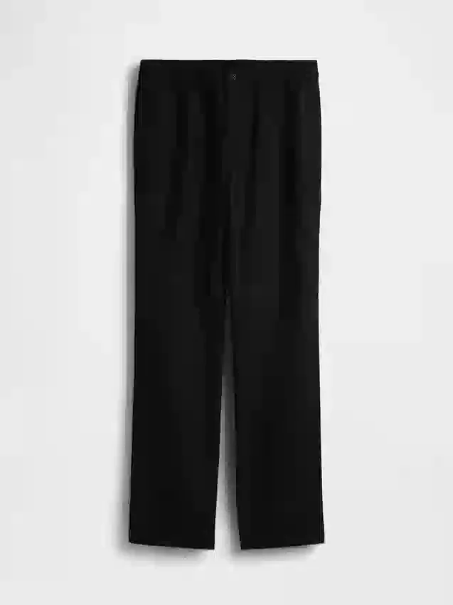 Pantaloni comodi in misto lino e cotone dal taglio affusolato