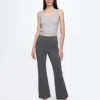 Pantaloni corti a vita alta in maglia doppia
