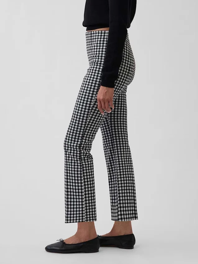 Pantaloni corti a vita alta in maglia doppia