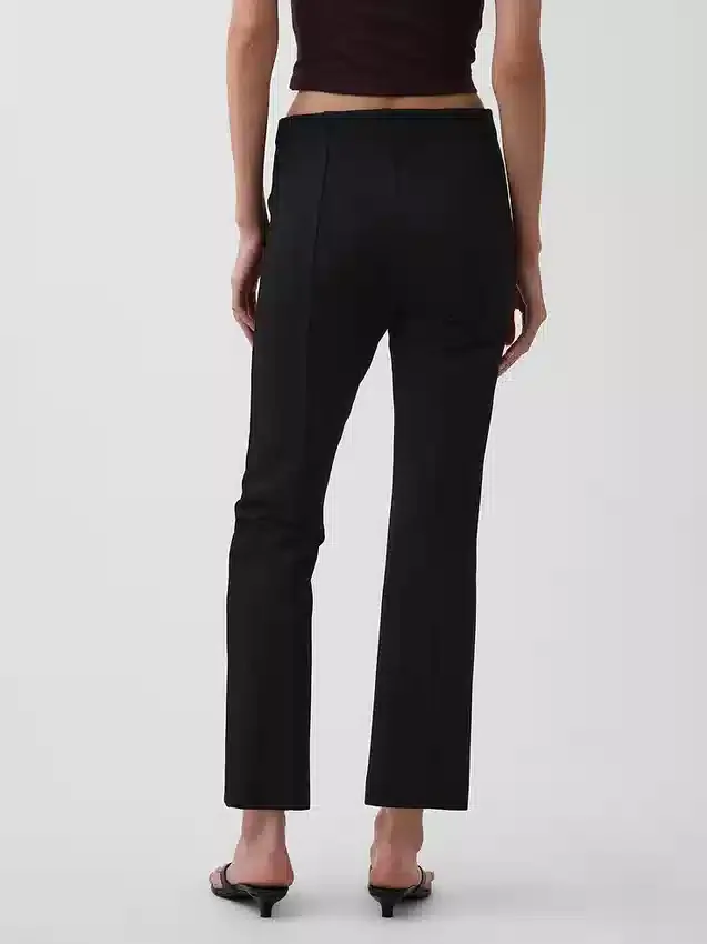 Pantaloni corti a vita alta in maglia doppia