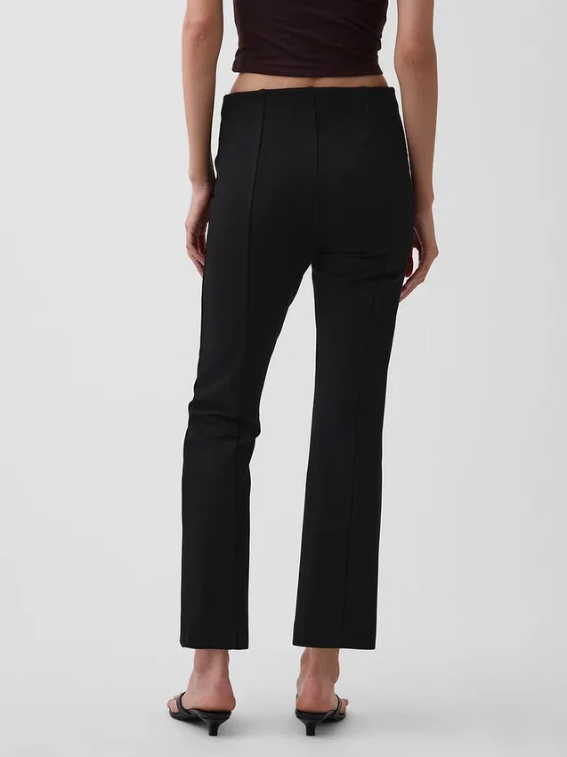Pantaloni corti a vita alta in maglia doppia