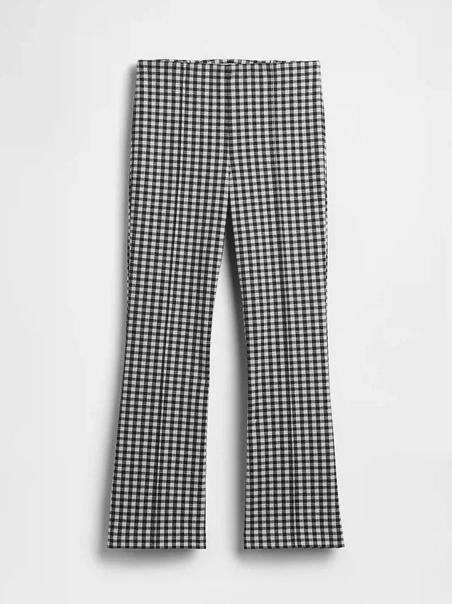 Pantaloni corti a vita alta in maglia doppia