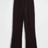 Pantaloni corti a vita alta in maglia doppia