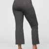 Pantaloni corti a vita alta in maglia doppia