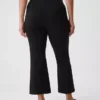 Pantaloni corti a vita alta in maglia doppia