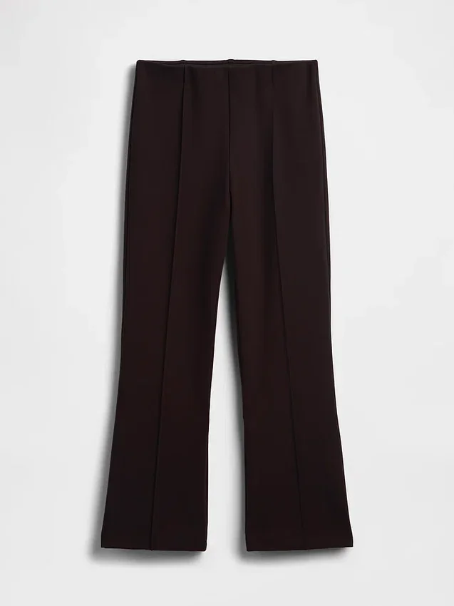 Pantaloni corti a vita alta in maglia doppia