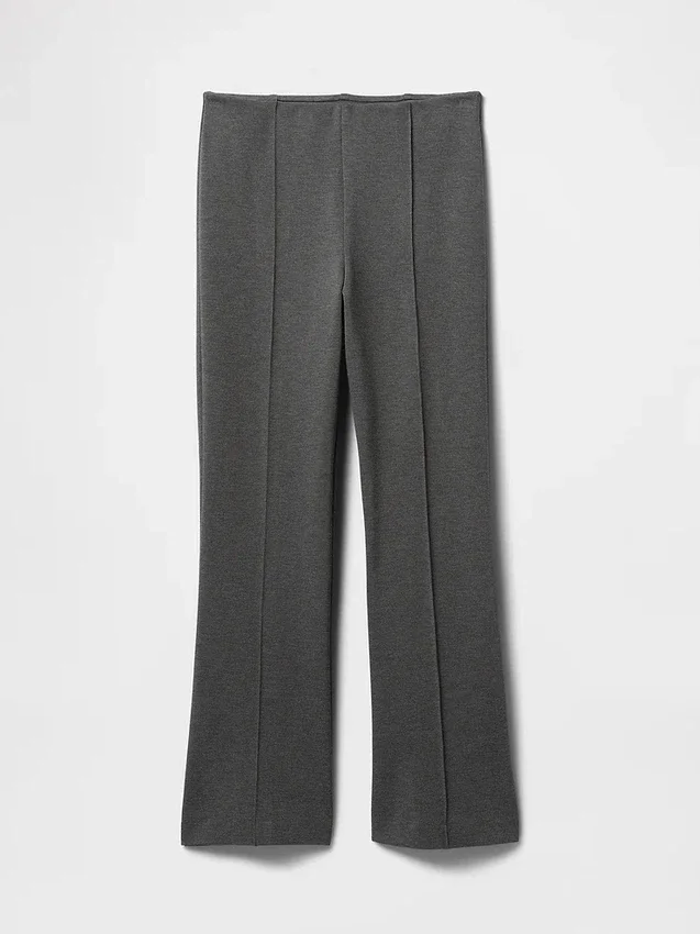 Pantaloni corti a vita alta in maglia doppia
