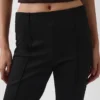 Pantaloni corti a vita alta in maglia doppia