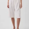 Pantaloni culotte comodi e dalla vestibilità morbida in misto lino