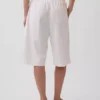 Pantaloni culotte comodi e dalla vestibilità morbida in misto lino