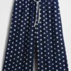 Pantaloni culotte comodi e dalla vestibilità morbida in misto lino