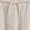 Pantaloni da bambino a gamba larga, comodi e dalla vestibilità rilassata, in maglia a nido d’ape