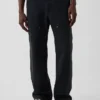 Pantaloni da carpentiere in tela ampia anni ’90 con rinforzi sulle ginocchia