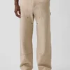 Pantaloni da carpentiere in tela ampia anni ’90 con rinforzi sulle ginocchia