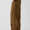Pantaloni da carpentiere in tela ampia anni ’90 con rinforzi sulle ginocchia