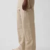 Pantaloni da carpentiere in tela ampia anni ’90 con rinforzi sulle ginocchia