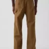 Pantaloni da carpentiere in tela ampia anni ’90 con rinforzi sulle ginocchia
